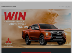 Win a 20MY Mitsubishi Triton