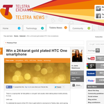 Win a 24-karat gold plated HTC One smartphone!