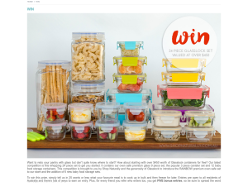 Win a 24-piece Glasslock set, valued at over $450!