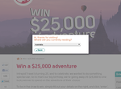 Win a $25,000 adventure!