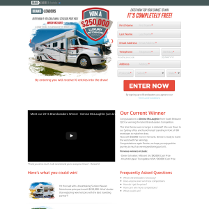 Win a $250,000 Luxury Motorhome Prize Pack
