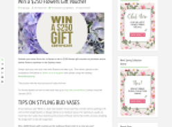 Win a $250 Flowers Gift Voucher