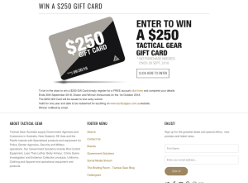 Win a $250 Gift Card