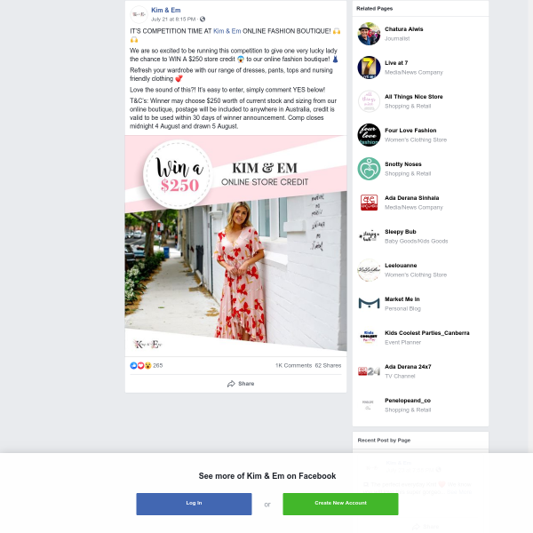 Win a $250 Shopping Voucher