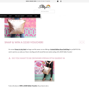 Win a $250 Stefan voucher Snap & Win