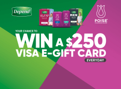 Win a $250 Visa Gift Card Every Day