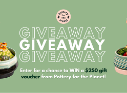 Win a $250 Voucher from Pottery for the Planet