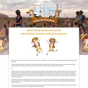 Win a 28-day trip in an Apollo Motorhome plus return economy flights to Alice Springs