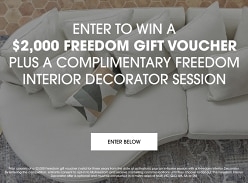 Win a $2k Gift Voucher & a Freedom Interior Decorator Session