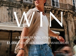 Win a $2k Travel Voucher & $1k Industrie Clothing Voucher