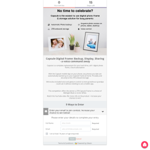 Win a 2TB Capsule Frame in a choice of Midnight Black or Arctic White