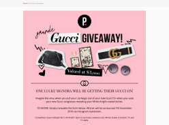 Win a $3,000 Gucci prize pack!