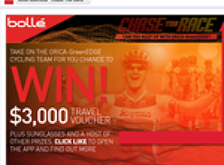 Win a $3,000 travel voucher + Bolle prize packs to be won!