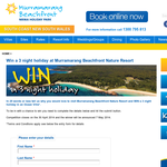 Win a 3 night holiday at Murramarang Beachfront Nature Resort!