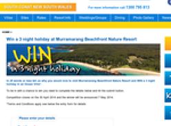 Win a 3 night holiday at Murramarang Beachfront Nature Resort!