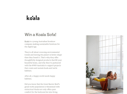 Win a 3-Seater Koala Sofa