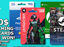 Win a $300 Gaming Gift Card for First Place or a $100 Gaming Gift Card for 2 Runner-Ups