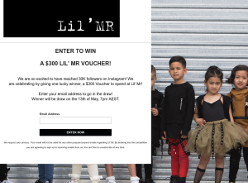 Win a $300 Lil’ Mr voucher