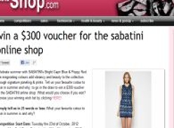 Win a $300 voucher for the Sabitini online shop!