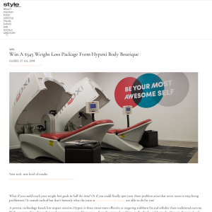 Win A $345 Weight Loss Package From Hypoxi Body Boutique