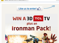 Win a 3D TCL Television Iron Man prize pack!