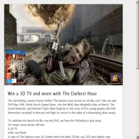 Win a 3D TV and Blu-ray