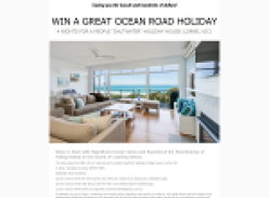 Win a 4 night stay at 'Saltwater' holiday house in Lorne, VIC!