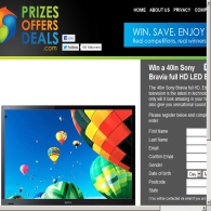 Win a 40in Sony Bravia full HD LED Edge TV