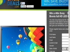 Win a 40in Sony Bravia full HD LED Edge TV