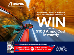 Win a $4K Ampol Cash Card or Webjet Gift Card