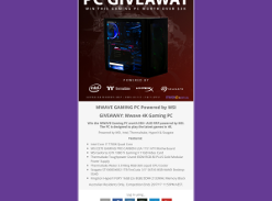 Win a 4K Gaming PC Powered by MSI