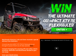 Win a 4x4 mPACT XTV 750 FH Flexhauler!
