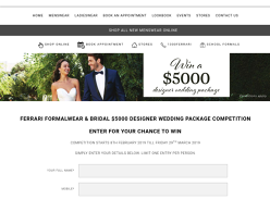 Win a $5,000 Designer Wedding package!