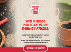 Win a $5,000 holiday + weekly prizes!