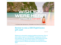 Win a $5,000 Travel Voucher