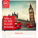 Win a $5,500 British Holiday
