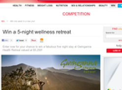 Win a 5-night stay at Gwinganna Health Retreat!