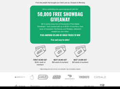 Win a 50,000 Free Showbag!