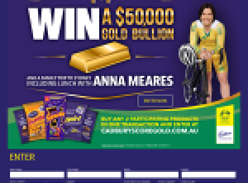 Win a $50,000 gold bullion & a family trip to Sydney including lunch with Anna Meares!