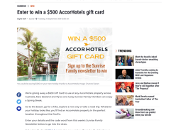 Win a $500 Accor Hotels gift card