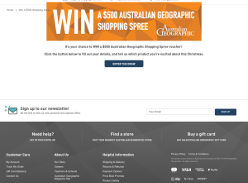 Win a $500 Australian Geographic Shopping Spree voucher