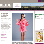 Win a $500 bridal robe package!