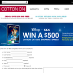 Win a $500 'Cotton On Kids' shopping spree!