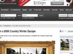 Win a $500 Country Winter Escape