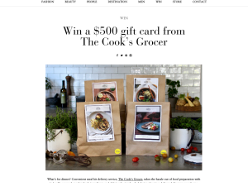 Win a $500 gift card from The Cook’s Grocer