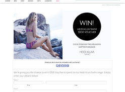 Win a $500 'Heidi Klum Swim' voucher!