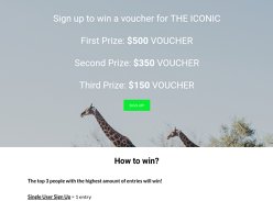 Win a $500 Iconic Voucher or Other Prizes