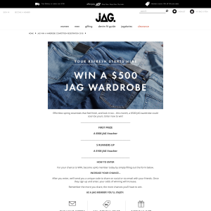 Win a $500 Jag wardrobe