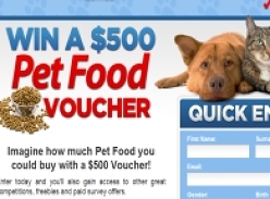 Win a $500 Pet Food Voucher