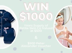 Win a $500 Peter Alexander Voucher and $500
